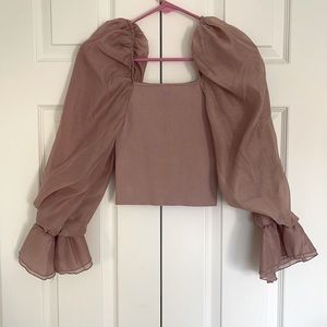 Zara puff sleeve top